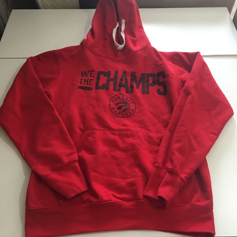 Toronto Raptors Mens Small Red Hoodie Sweatshirt Pullover